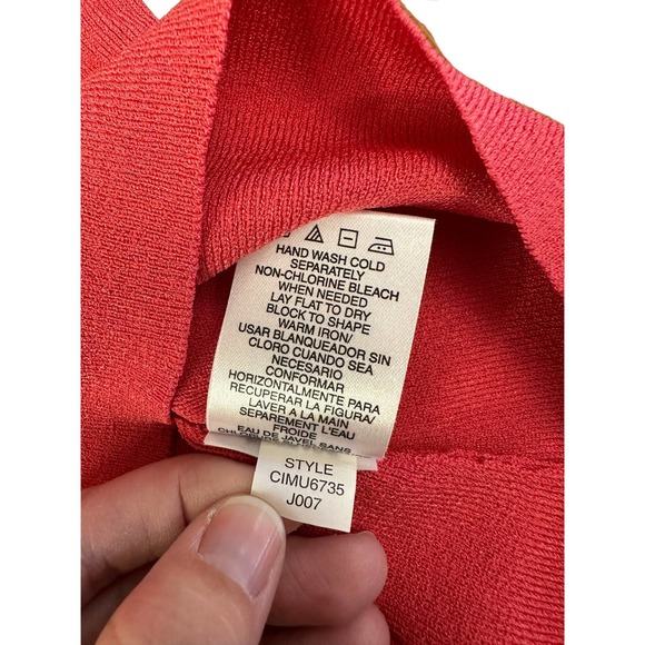 Sigrid Olsen Fitted Pink Tank with Button Detail Size M - Picture 6 of 7